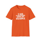 I Go Everywhere With My Doodle T-Shirt – Funny Doodle Mom Tee – Goldendoodle Adventure Shirt