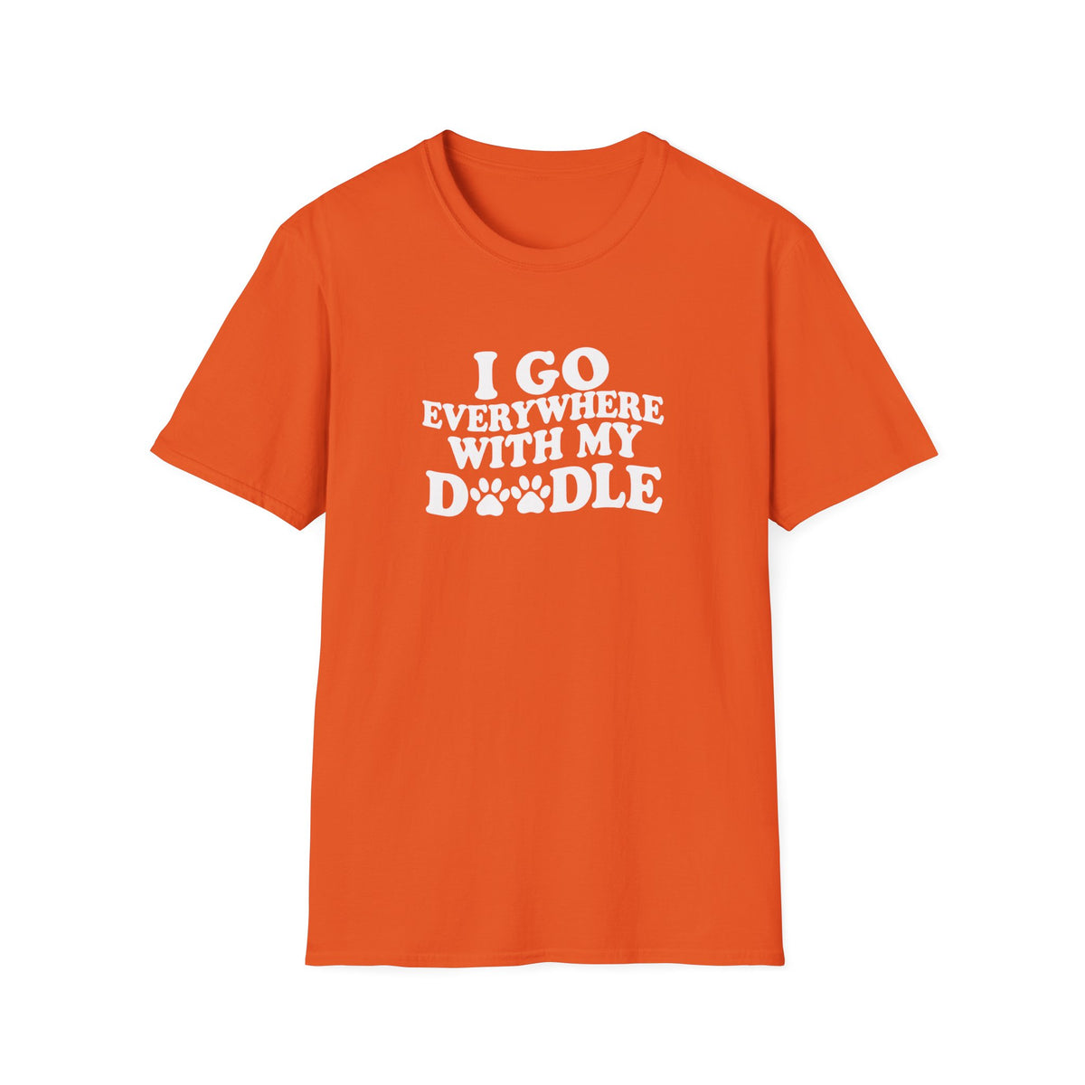 I Go Everywhere With My Doodle Shirt, Funny Doodle Mom Tee, Goldendoodle Lover Gift, Dog Walking T-Shirt, Doodle Adventure Top