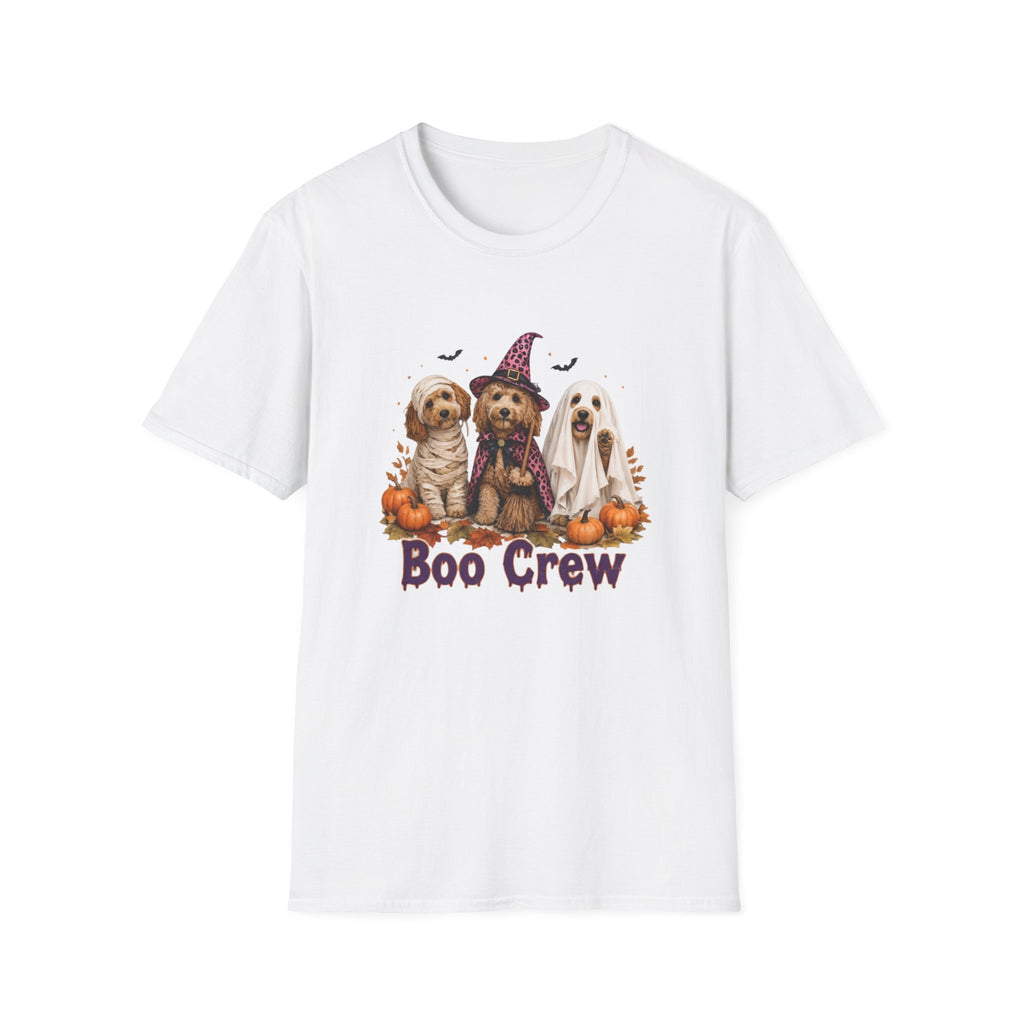 Boo Crew Halloween T-Shirt - Spooky Charm of Cute Dogs in Costumes
