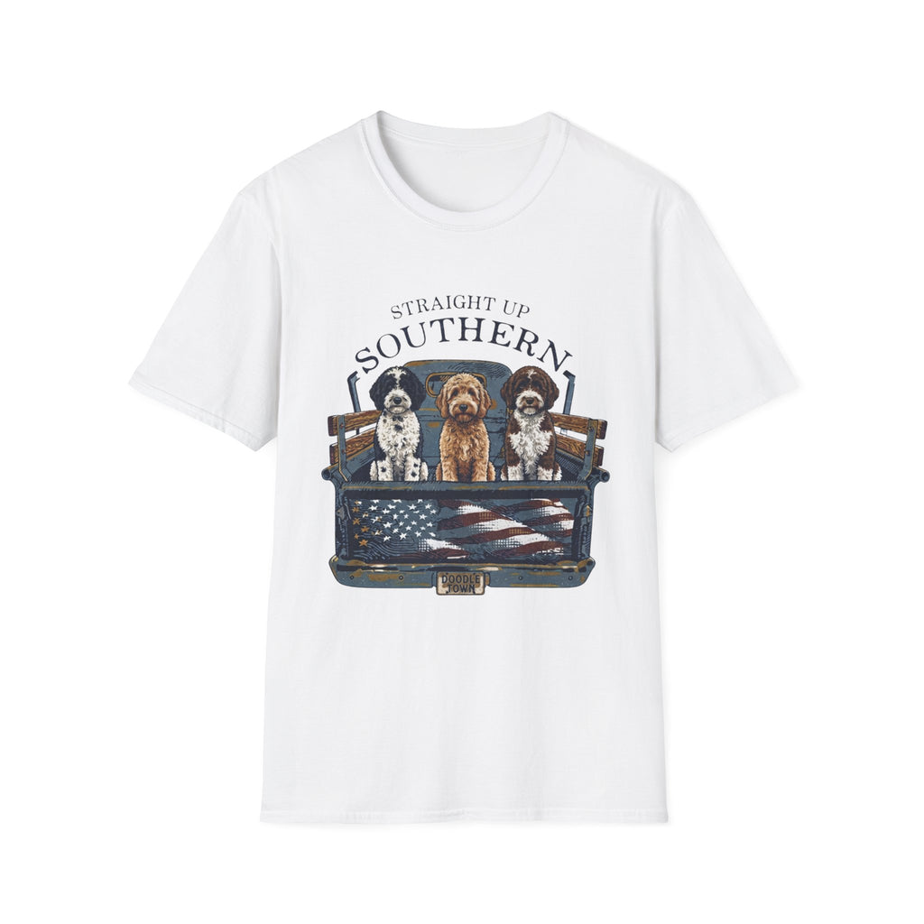 Southern Dogs T-Shirt — Where the road is open and the dogs ride along.