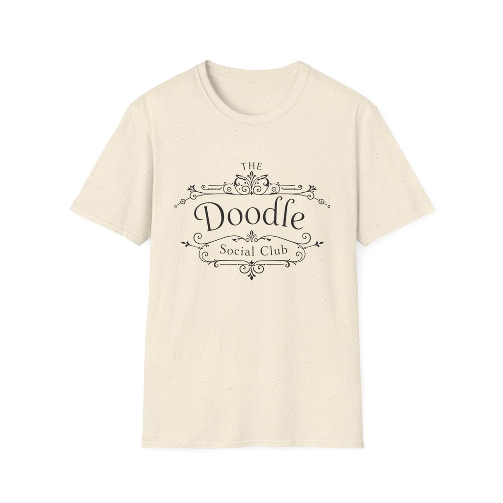 The Doodle Social Club T-Shirt – Funny Doodle Mom Graphic Tee – Exclusive Dog Lover Club Shirt