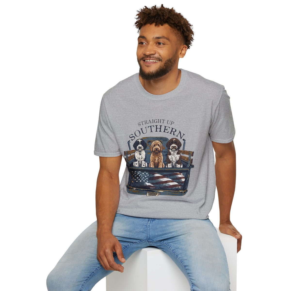 Southern Dogs T-Shirt — Where the road is open and the dogs ride along.