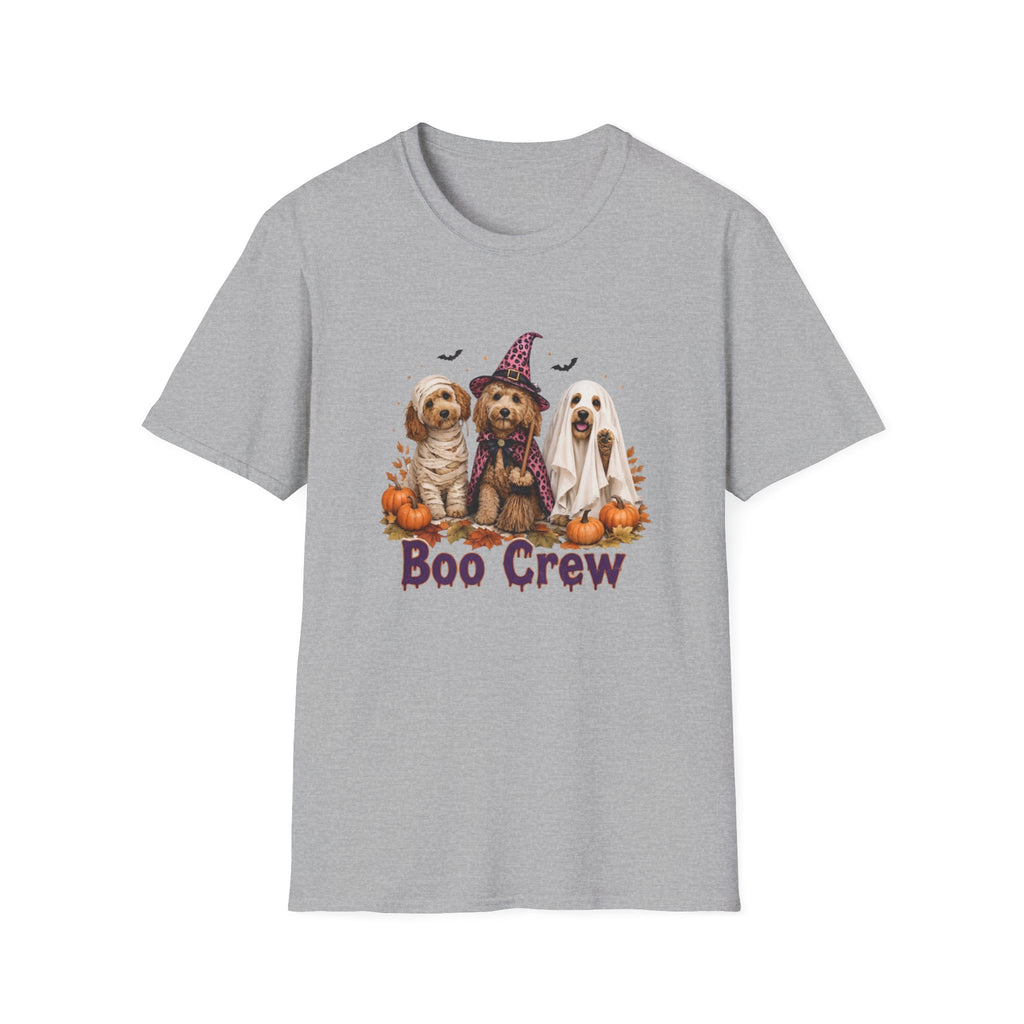 Boo Crew Halloween T-Shirt - Spooky Charm of Cute Dogs in Costumes