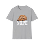 Nope Dog T-Shirt — Snarky Sleeping Puppy Graphic Tee