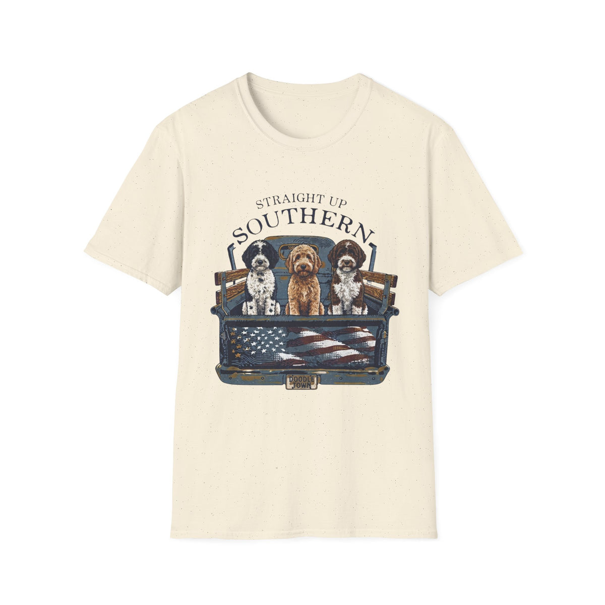 Southern Dogs T-Shirt — Where the road is open and the dogs ride along.