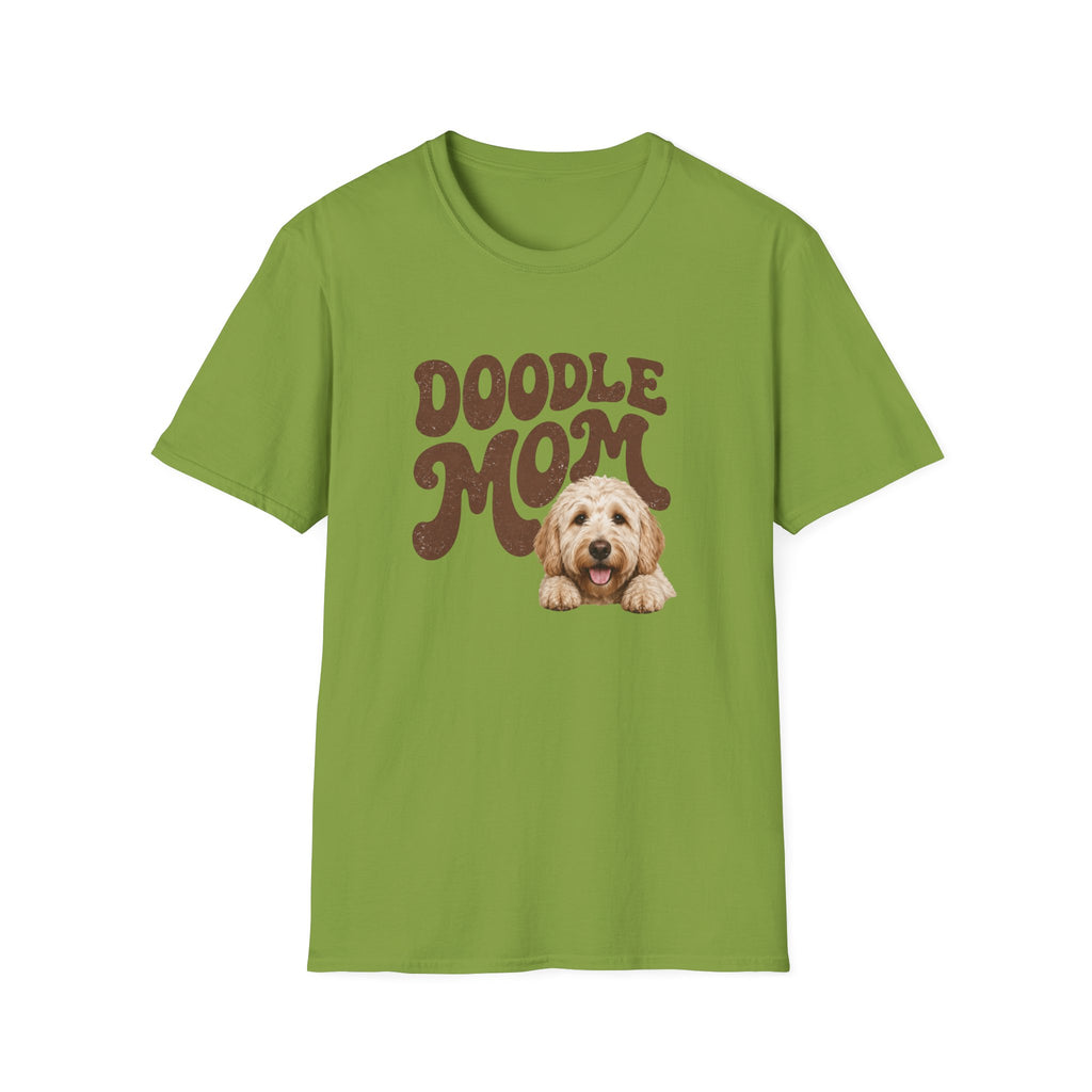 Retro Doodle Mom T-Shirt - Groovy style. Doodle love. Momma pride.