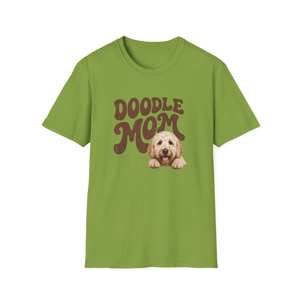 Retro Doodle Mom T-Shirt - Groovy style. Doodle love. Momma pride.
