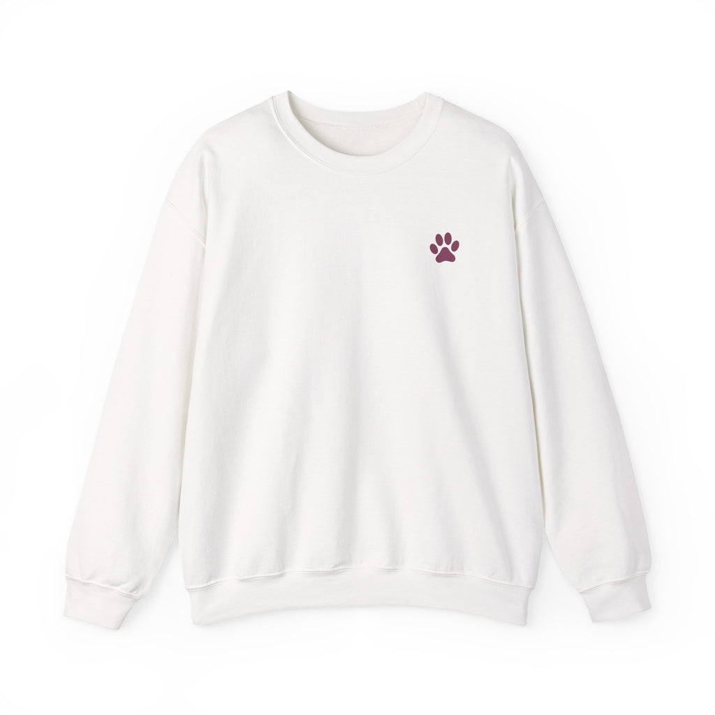 Doodle Mom - Doodles Make Everything Better Purple Heart Sweatshirt - Life’s better with paws, love, and a little retro groove.