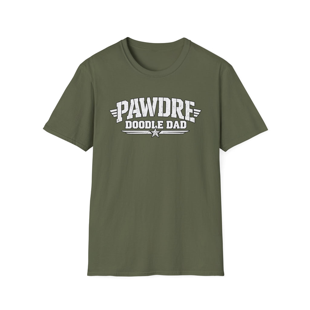 Pawdre Doodle Dad Military T - Shirt - A special bond between dad and dog.