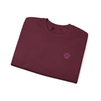 Doodle Mom - Doodles Make Everything Better Purple Heart Sweatshirt - Life’s better with paws, love, and a little retro groove.