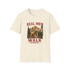 Real Men Walk Doodles T-Shirt