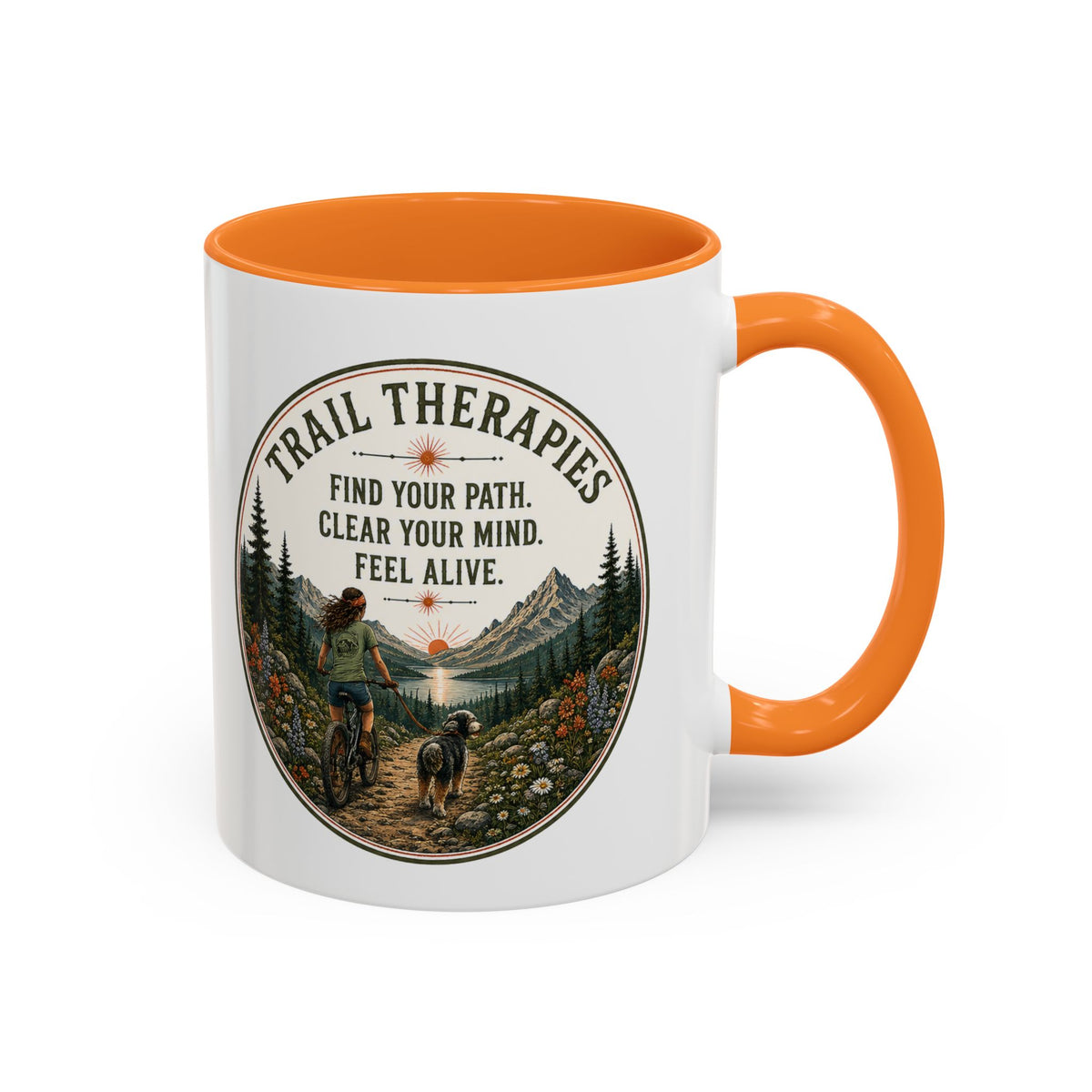 Hiking Trails Therapy Mug - Select 11 oz or 15 oz
