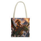 Doodle Riding Dragon Tote Bag - Three Sizes To Choose From
