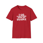 I Go Everywhere With My Doodle T-Shirt – Funny Doodle Mom Tee – Goldendoodle Adventure Shirt