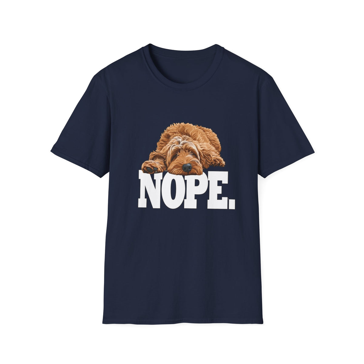 Nope Dog T-Shirt — Snarky Sleeping Puppy Graphic Tee