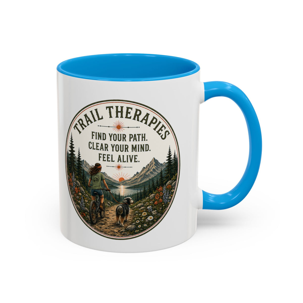Hiking Trails Therapy Mug - Select 11 oz or 15 oz