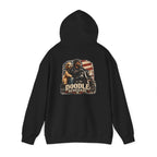 Renegade Doodle Mans Hoodie - Two wheels, four paws, and no road too far.