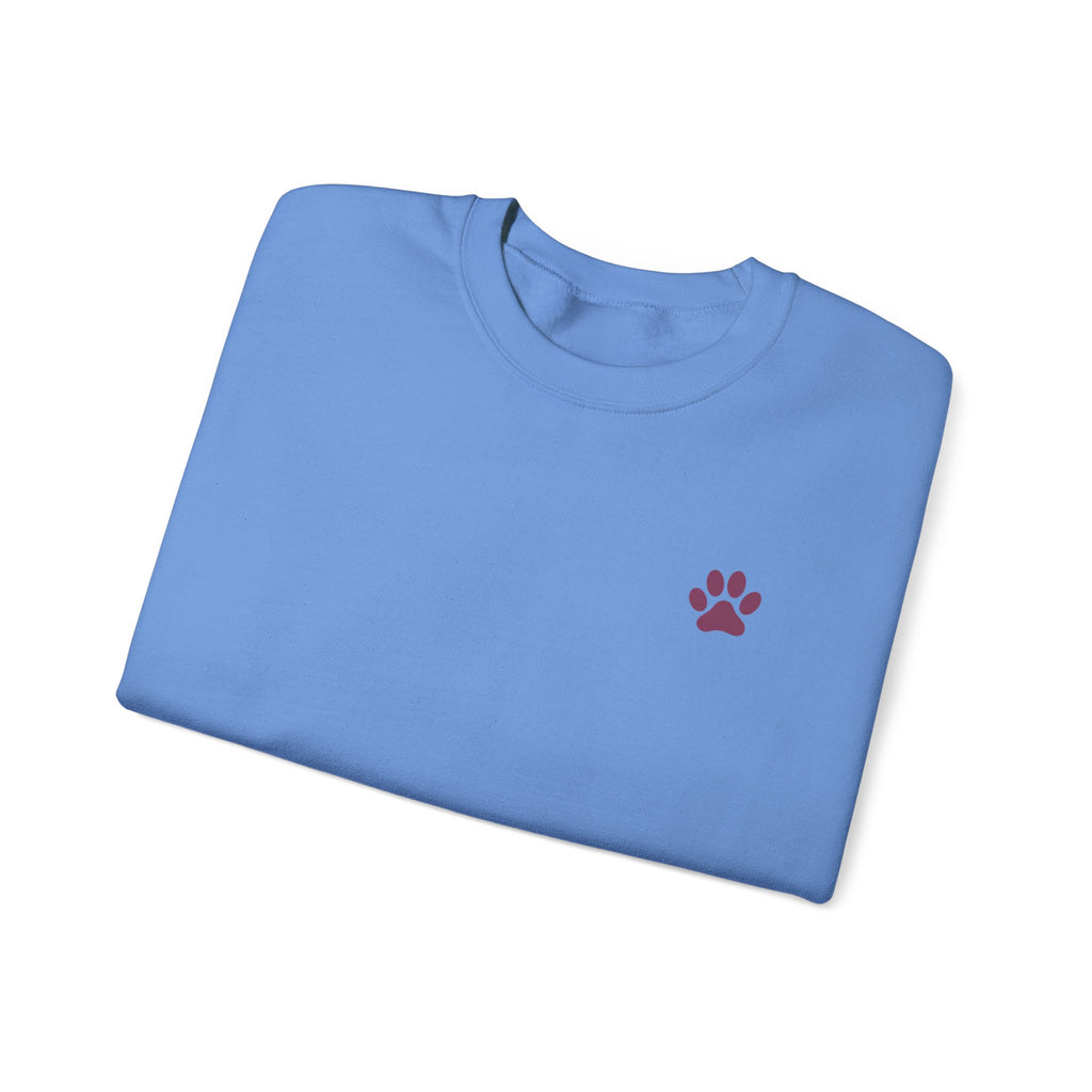 Doodle Mom - Doodles Make Everything Better Purple Heart Sweatshirt - Life’s better with paws, love, and a little retro groove.
