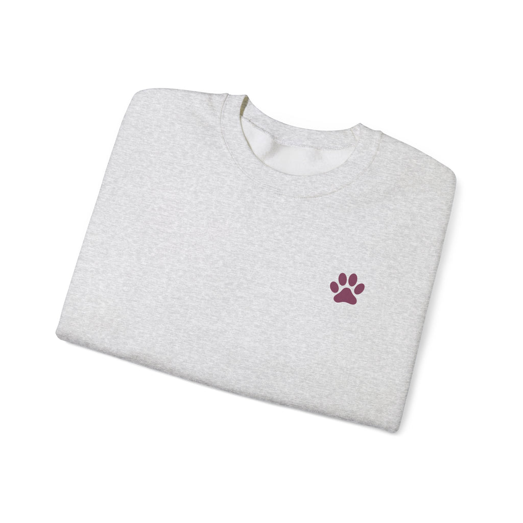 Doodle Mom - Doodles Make Everything Better Purple Heart Sweatshirt - Life’s better with paws, love, and a little retro groove.