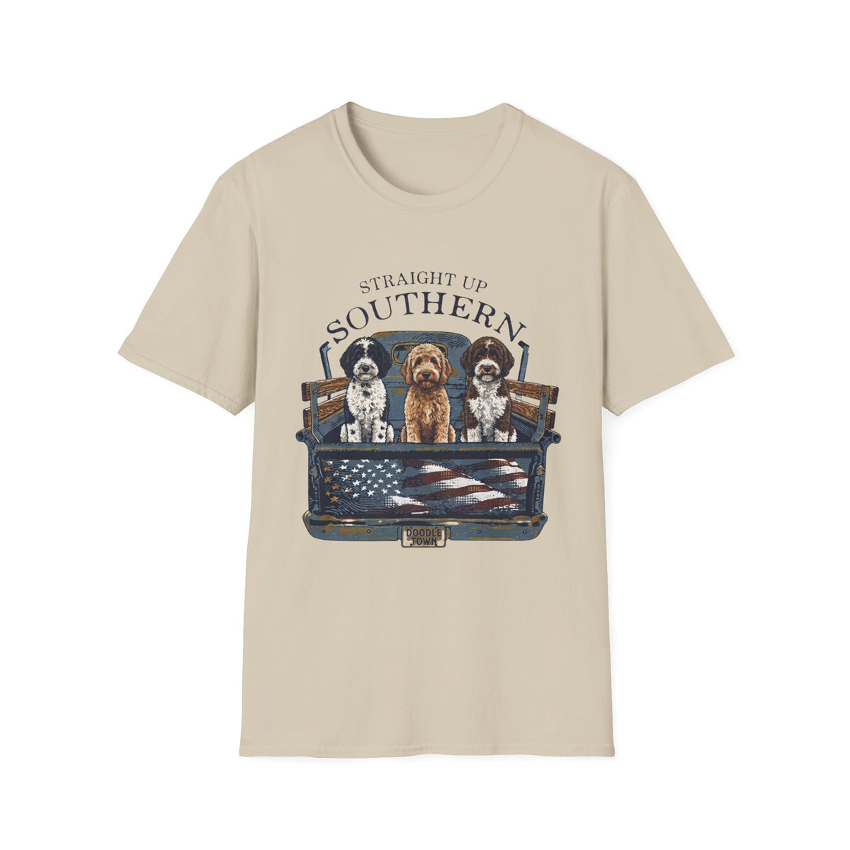 Southern Dogs T-Shirt — Where the road is open and the dogs ride along.