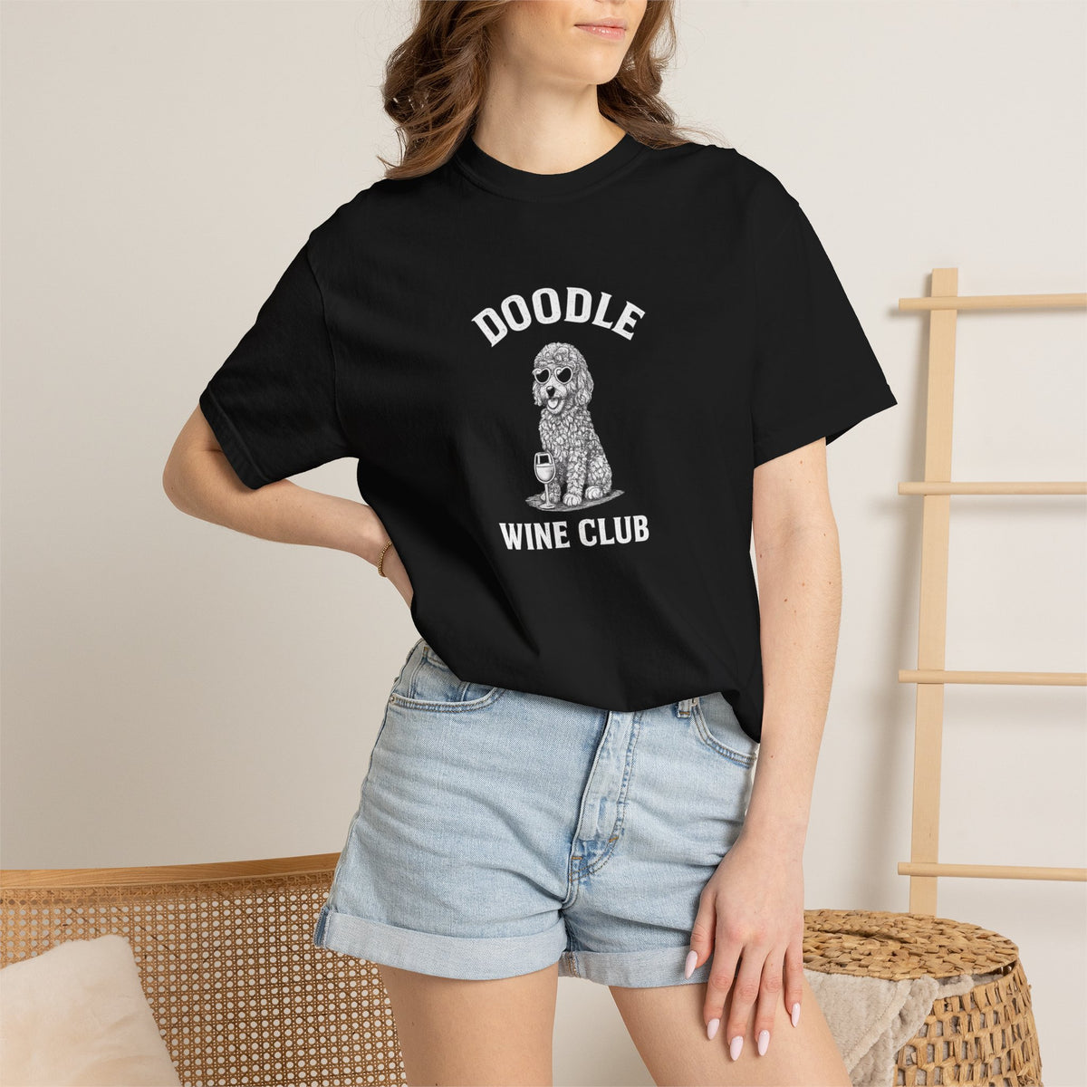 Doodle Wine Club T-Shirt - Funny Doodles & Wine