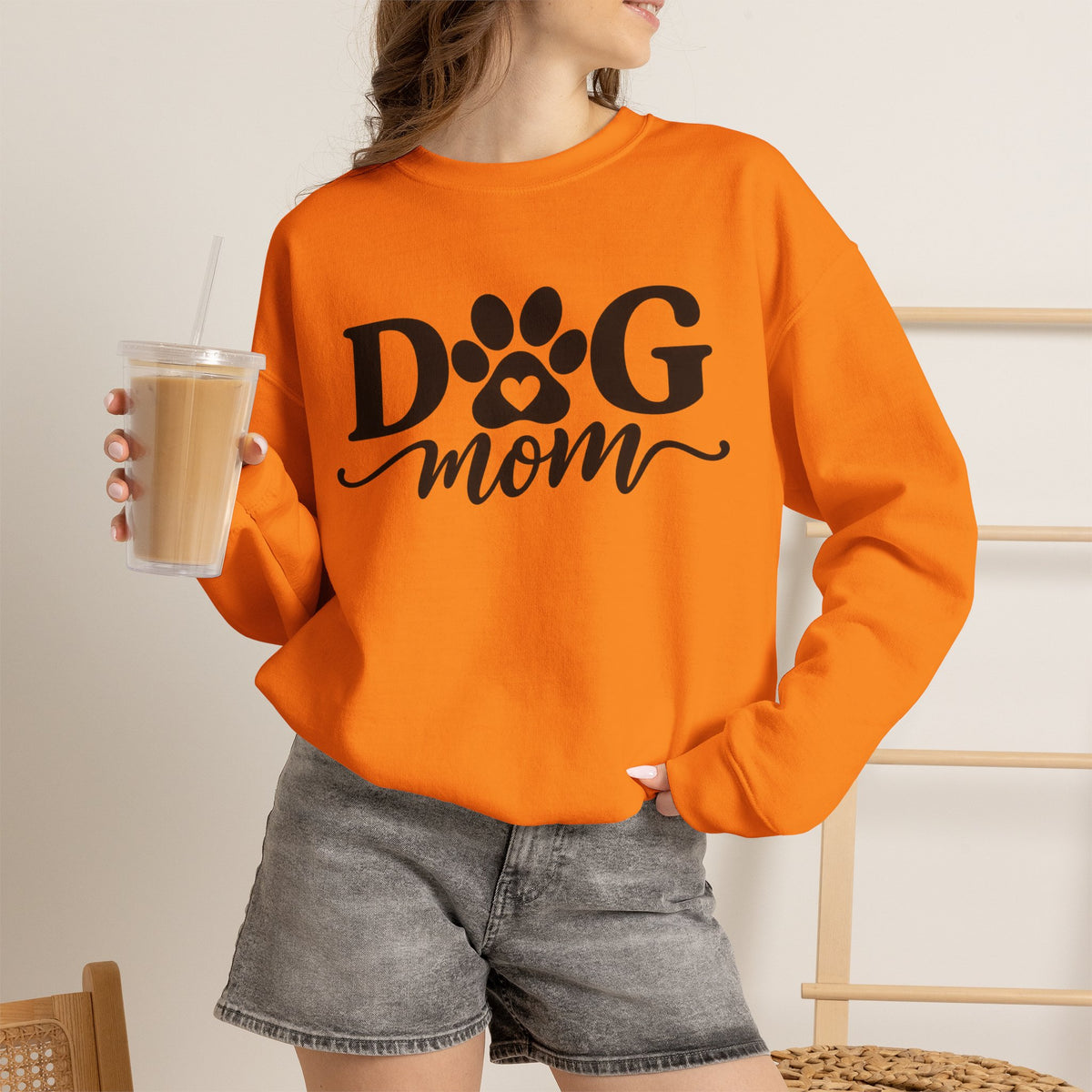 Personalized Retro Dog Mom Sweatshirt  - Because being a Dog Mom never goes out of style.