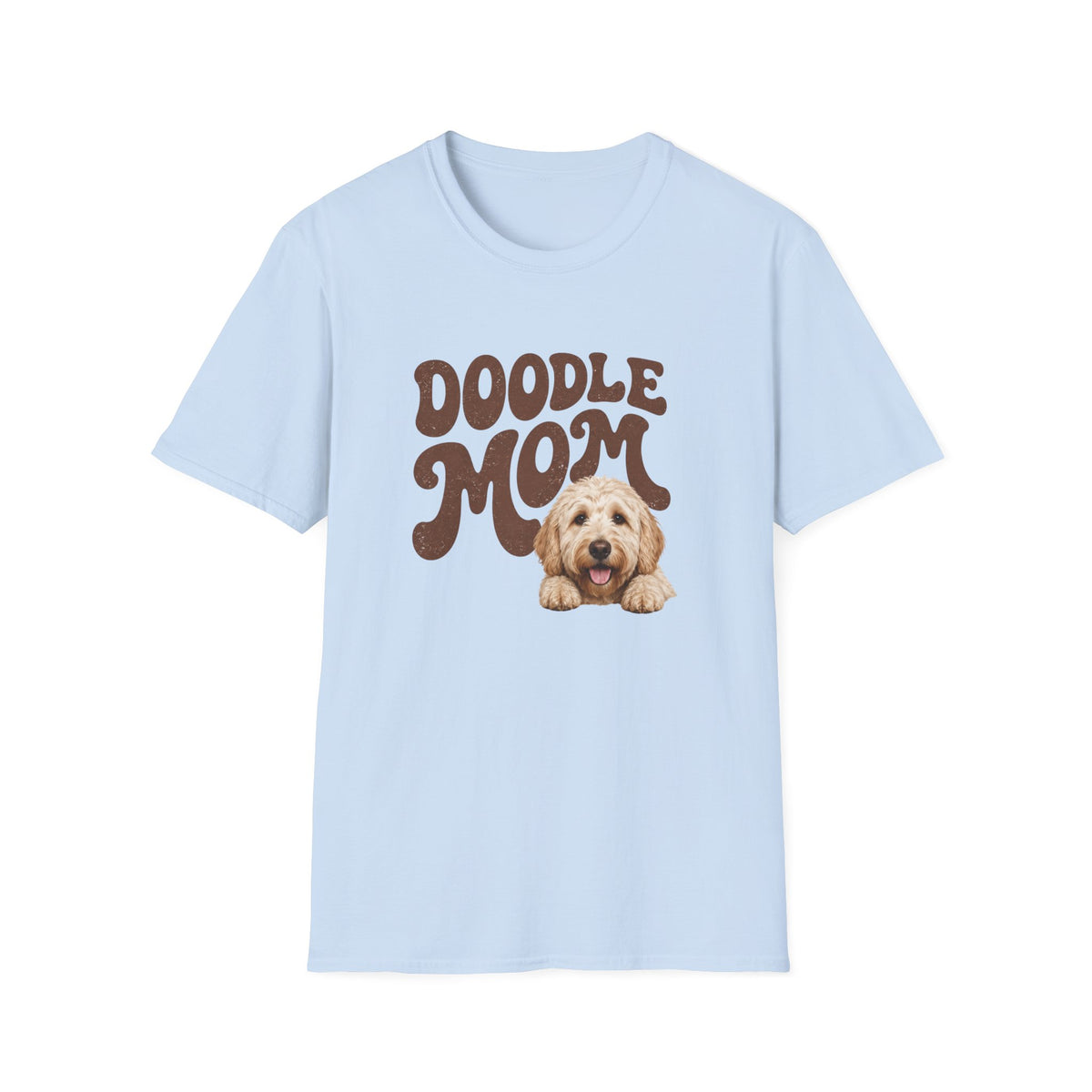 Retro Doodle Mom T-Shirt - Groovy style. Doodle love. Momma pride.