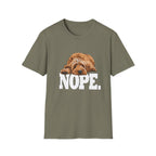 Nope Dog T-Shirt —Sometimes there’s only one appropriate response NOPE