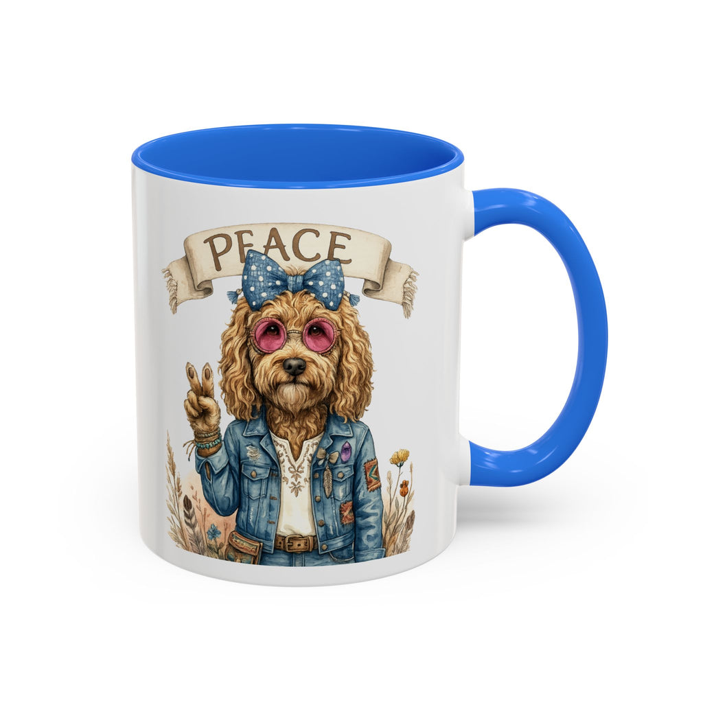 Peace Pup Hippie Mug — Select 11 oz or 15 oz