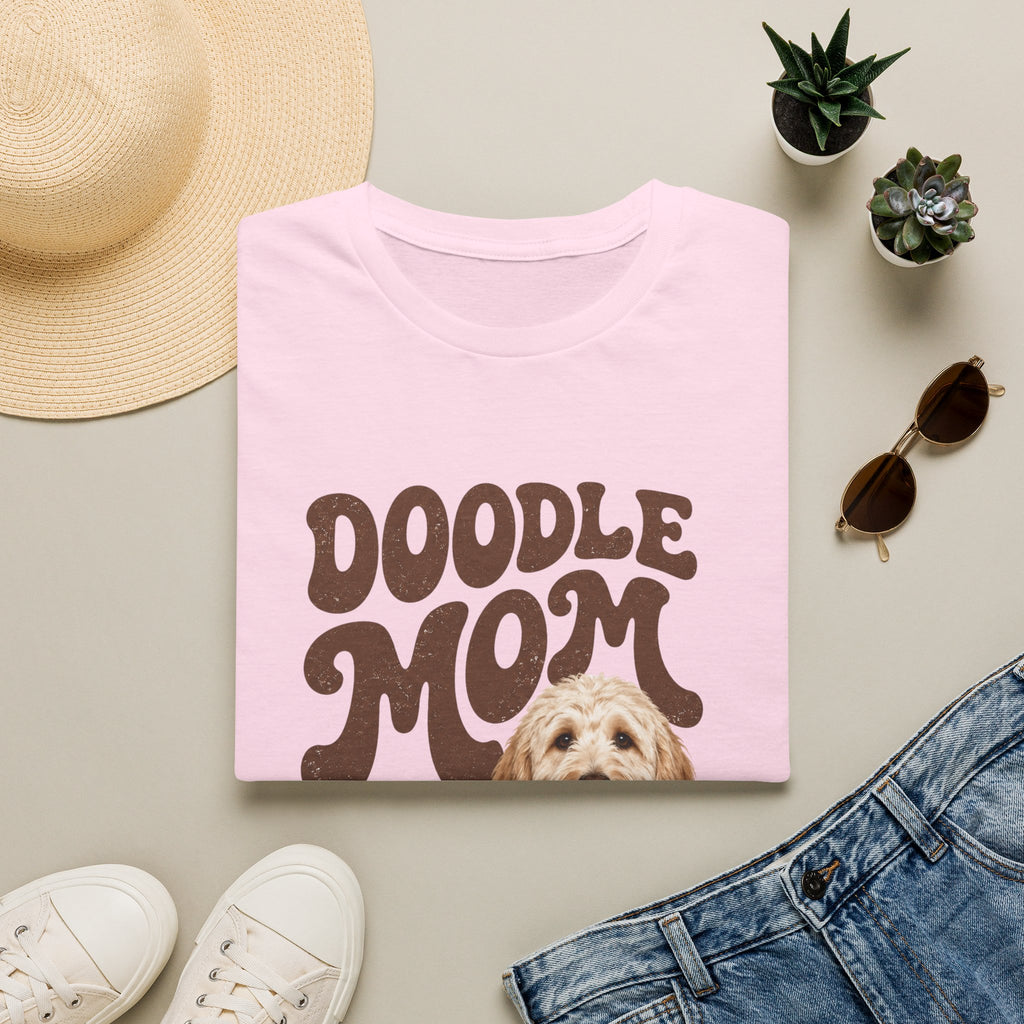 Retro Doodle Mom T-Shirt - Groovy style. Doodle love. Momma pride.