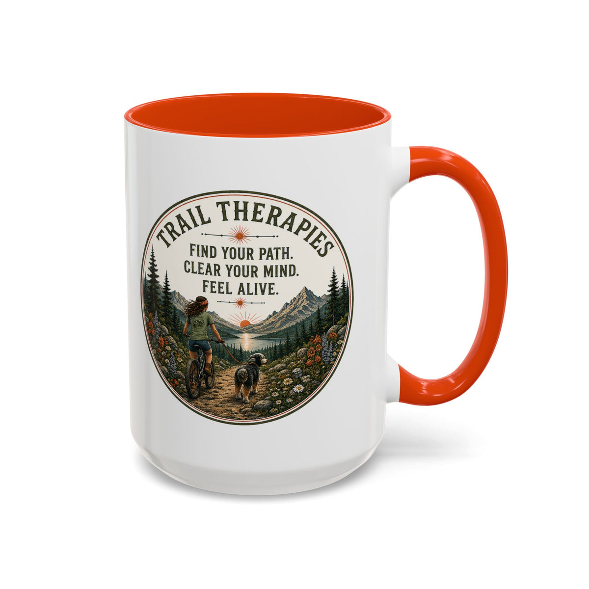 Hiking Trails Therapy Mug - Select 11 oz or 15 oz