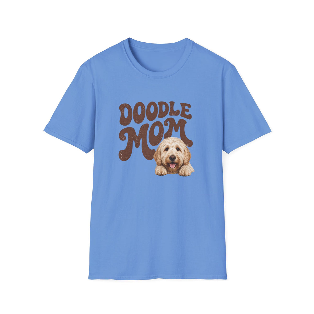 Retro Doodle Mom T-Shirt - Groovy style. Doodle love. Momma pride.
