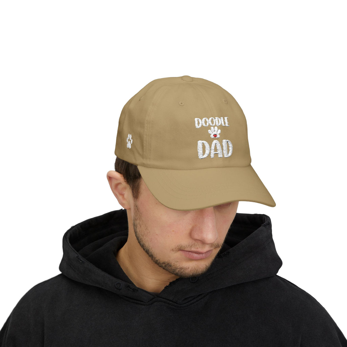 Mens - Doodle Dad Embroidered Baseball Cap, Dog Dad Hat With Paw Print, Goldendoodle Dad Gift, Adjustable Doodle Lover Hat