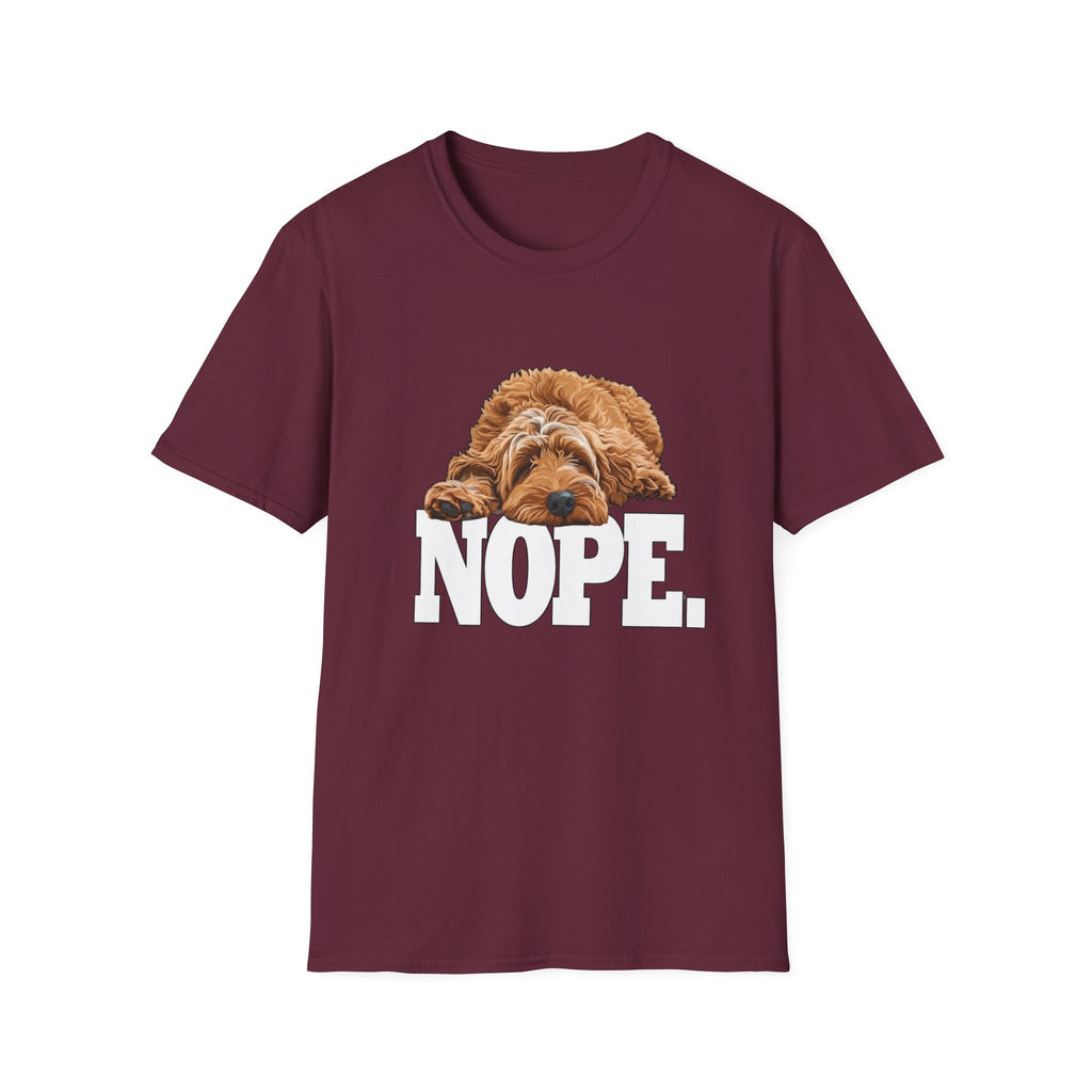 Nope Dog T-Shirt — Snarky Sleeping Puppy Graphic Tee