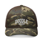 Embroidered Doodle Dad Camo Baseball Cap, Camouflage Dog Dad Hat, Goldendoodle Lover Gift for Him