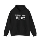 I'm A Simple Woman Hoodie, Funny Women Sweatshirt, Wine Lover Gifts, Coffee Lover Shirt, Dog Paw Shirt, Dog Lover Gifts, Dog Owner Hoodie