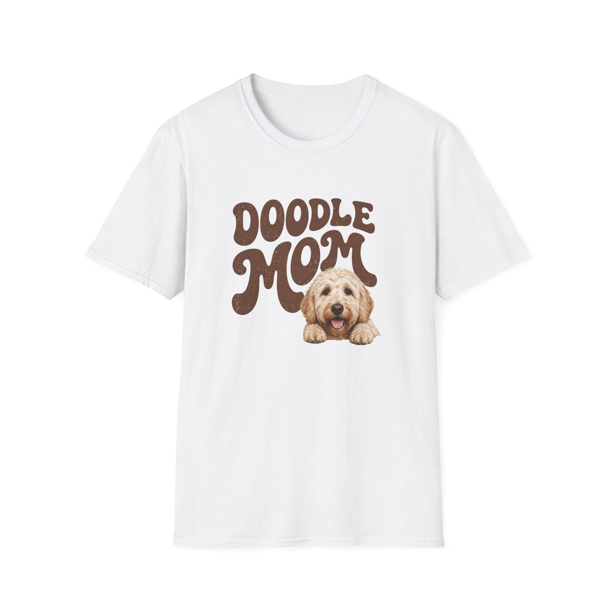 Retro Doodle Mom T-Shirt - Groovy style. Doodle love. Momma pride.