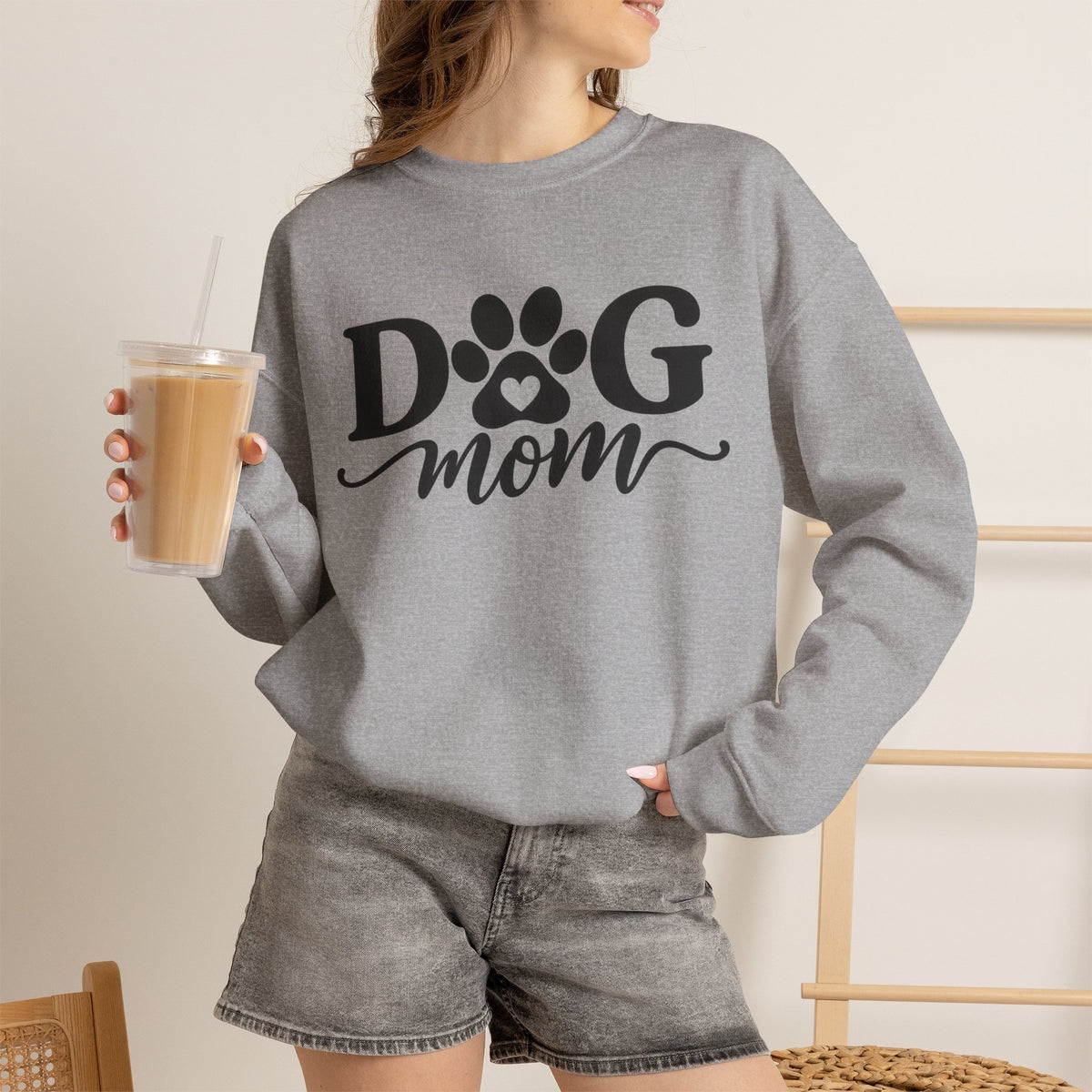 Personalized Retro Dog Mom Sweatshirt  - Because being a Dog Mom never goes out of style.