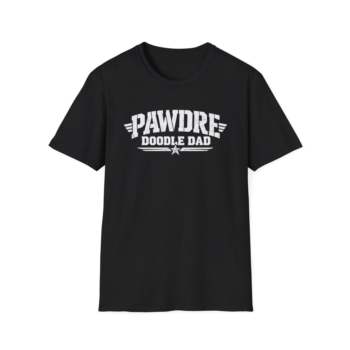 Pawdre Doodle Dad Military T - Shirt - A special bond between dad and dog.