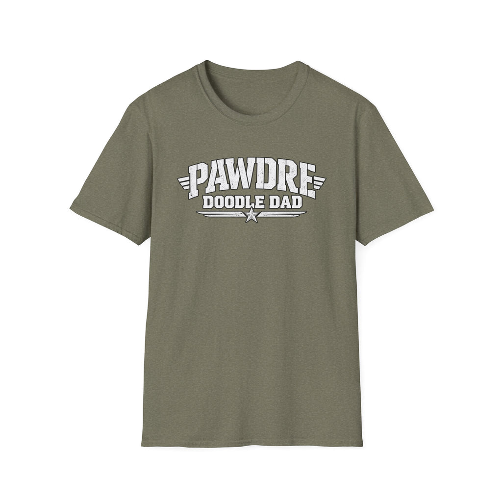 Pawdre Doodle Dad Military T - Shirt - A special bond between dad and dog.