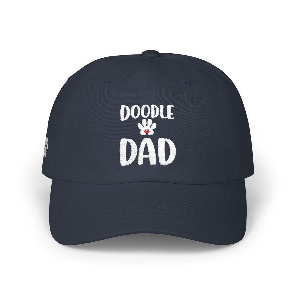 Mens - Doodle Dad Embroidered Baseball Cap, Dog Dad Hat With Paw Print, Goldendoodle Dad Gift, Adjustable Doodle Lover Hat