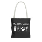 Doodle Dog Gift - I’m a Simple Woman Tote Bag  - Funny Labradoodle - Berendoodle - Sheepadoodle Tote