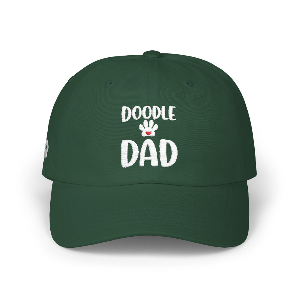 Mens - Doodle Dad Embroidered Baseball Cap, Dog Dad Hat With Paw Print, Goldendoodle Dad Gift, Adjustable Doodle Lover Hat