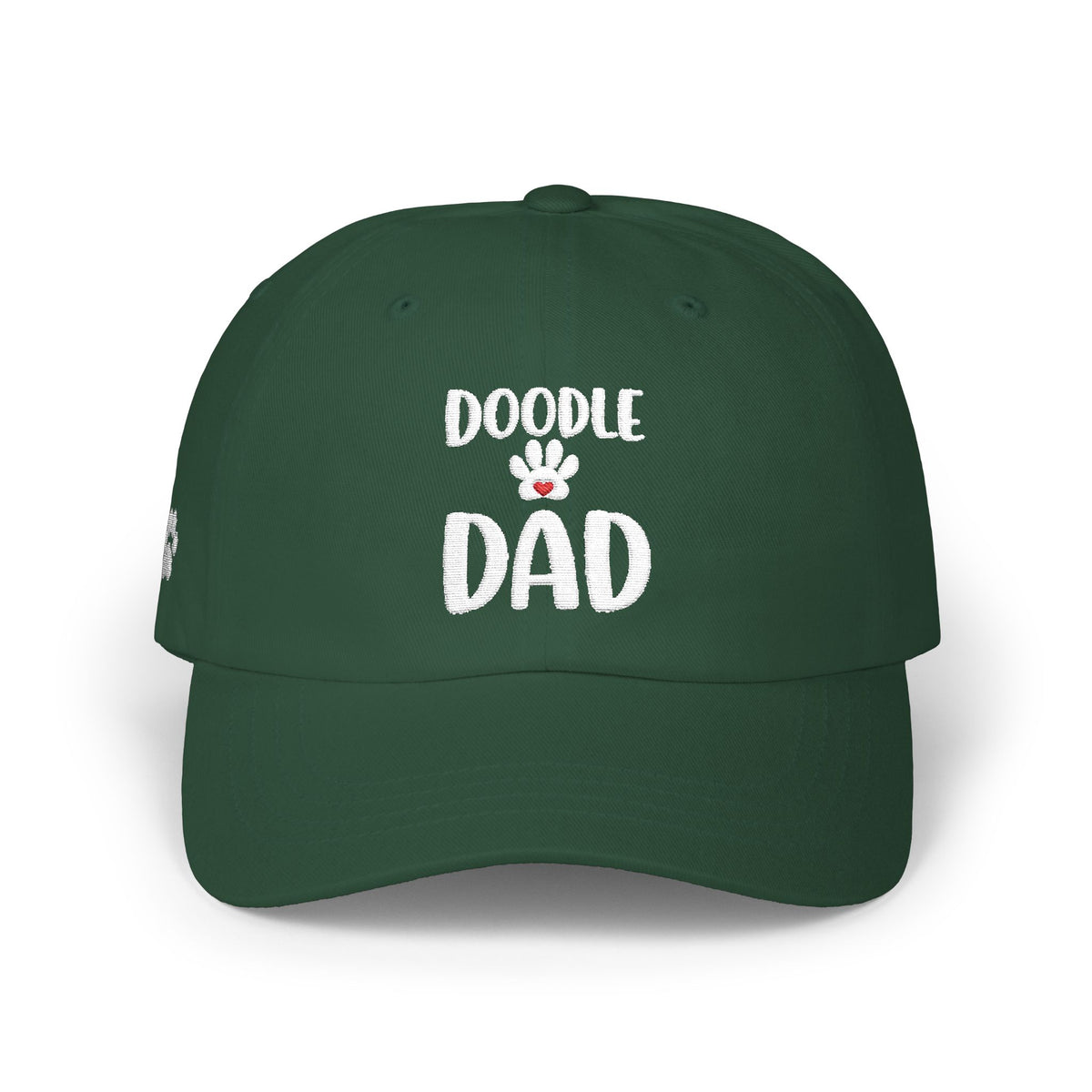 Mens - Doodle Dad Embroidered Baseball Cap, Dog Dad Hat With Paw Print, Goldendoodle Dad Gift, Adjustable Doodle Lover Hat