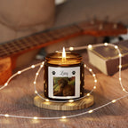 Personalized Dog Photo & Name on an Apple Cinnamon Soy Candle,  Dog Mom Gift, Pet Keepsake