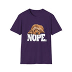 Nope Dog T-Shirt — Snarky Sleeping Puppy Graphic Tee