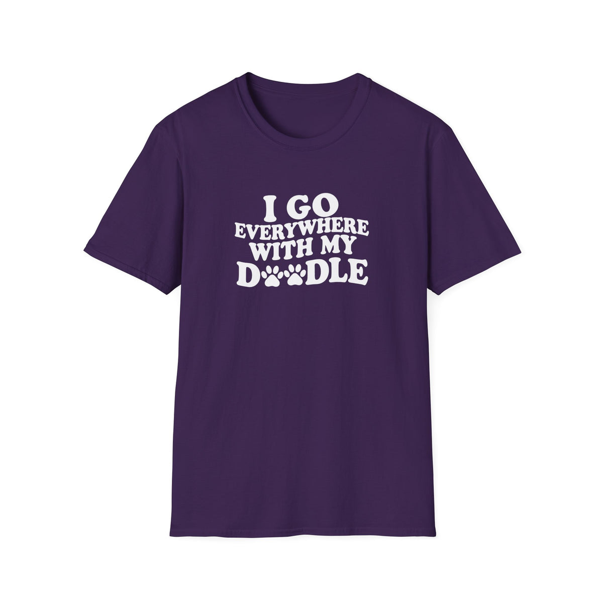 I Go Everywhere With My Doodle Shirt, Funny Doodle Mom Tee, Goldendoodle Lover Gift, Dog Walking T-Shirt, Doodle Adventure Top