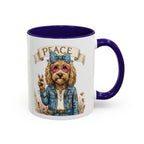 Peace Pup Hippie Mug — Select 11 oz or 15 oz
