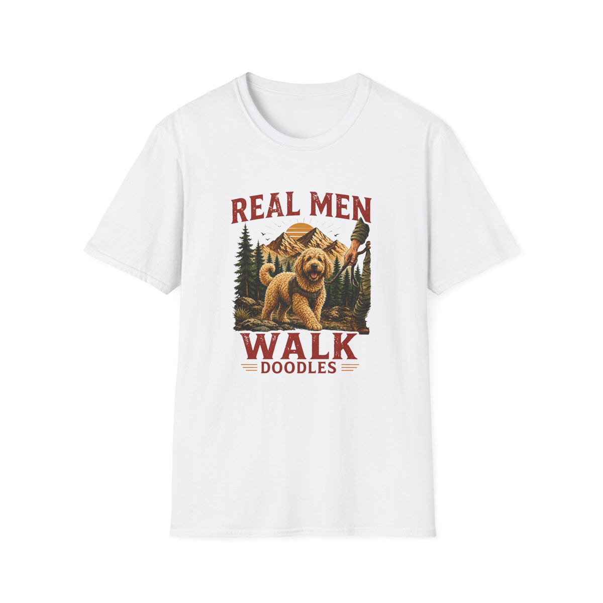 Real Men Walk Doodles T-Shirt