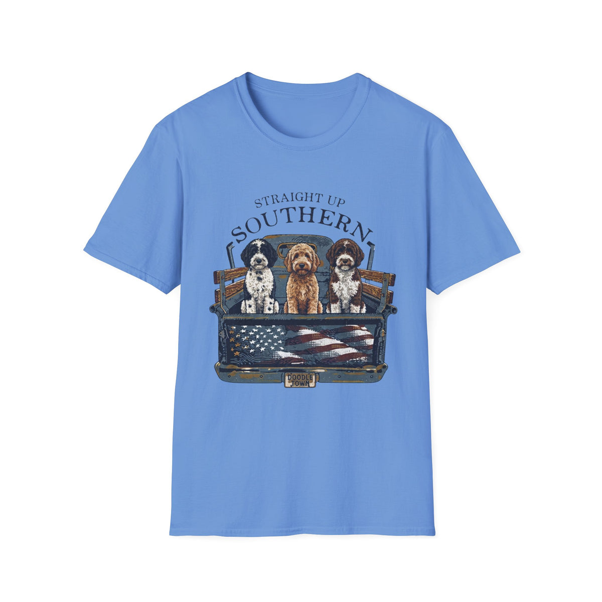 Southern Dogs T-Shirt — Where the road is open and the dogs ride along.